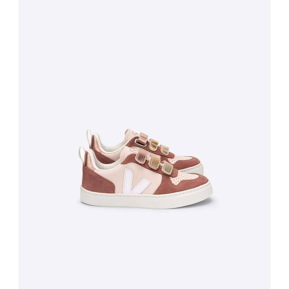 Veja V-10 CHROMEFREE Sneakers Kinderen Bruin | NL 854JPQ